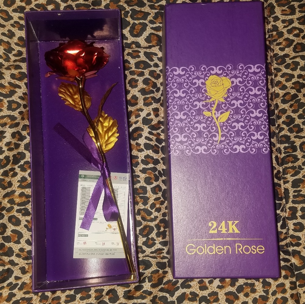 24K Gold Rose (Red) - Picture 4 of 6